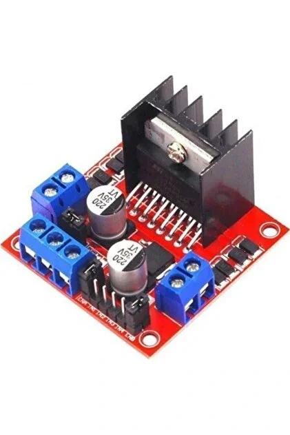 L298N Çift Motor Sürücü Kartı - Voltaj Regülatörlü